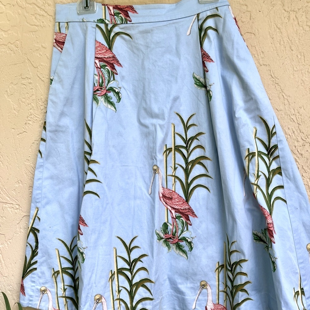 Ann Taylor, flamingo blue flare skirt size 12
